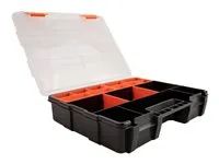 Box na nářadí - 21 oddílů - plast - černá, oranžová