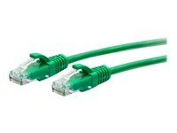 Green - Patch kabel - RJ-45 (M) do RJ-45 (M) - 7.6 m - 4.8 mm - UTP - CAT 6a - lisovaný, provedení bez hrbolků - zelená