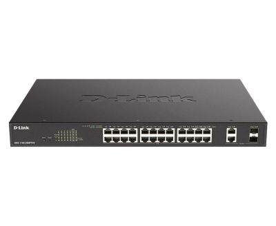 D-Link DGS-1100-26MPV2/E26-Port PoE+ Gigabit Smart Man. Switch, 370W