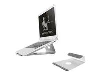 Stojan - pro notebook (počítač) - leštěný hliník - stříbrná - velikost obrazovky: 10"-17" - na stůl