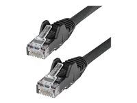Category 6 - 24AWG (N6LPATCH50CMBK) - Patch kabel - RJ-45 (M) do RJ-45 (M) - 50 cm - 6 mm - UTP - CAT 6 - provedení bez hrbolků - černá