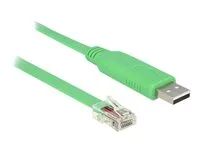 USB / sériový kabel - USB (M) do RJ-45 (M) - 1.8 m - zelená