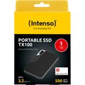 INTENSO TX100, Externí SSD disk, 1TB, černý