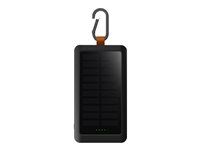 Solární powerbanka - svítilna - 10000 mAh - 37 Wh - 15 Watt - Fast Charge - 2 výstupní konektory (USB typ A, 24 pin USB-C)