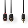 Kabel Jack 3,5mm stereo/2x Cinch 3m NEDIS CABW22200AT30
