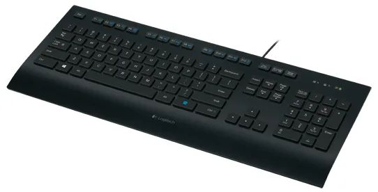 Logitech K280e/Drátová USB/US layout/Černá