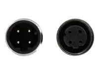Network cable M12 4 pin D-coded male to