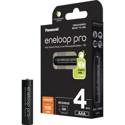 PANASONIC Eneloop Pro, Baterie, BK-4HCCE, AAA, 4ks