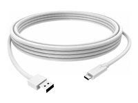 Kabel USB - USB typ A (M) do USB-C (M) - USB 3.0 - 3 A - 1 m - bílá