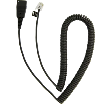 Jabra QD-RJ10, 0,5-2m, coiled - Cisco
