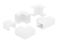 Delock - Cable raceway conduit connector - for 24 x 14 mm cable duct - bílá (balení 5)