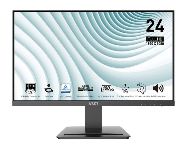 MSI Pro/MP243X/23,8''/IPS/FHD/100Hz/4ms/Čierna/2R