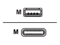 Kabel USB - USB typ A (M) do USB-C (M) - USB 3.1 Gen 1 - 5 V - 2 A - 60 cm - černá - pro IQ