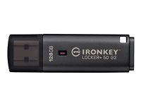 Kingston IronKey Locker+ 50 G2 - Jednotka USB flash - šifrovaný - 128 GB - USB 3.2 Gen 1 - kompatibilní s TAA