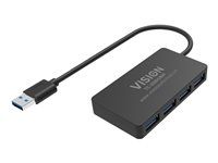 Vision - Rozbočovač - 4 x SuperSpeed USB 3.0 - desktop