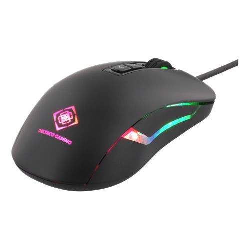 DELTACO GAM-029 GAMING, Myš, USB, černá