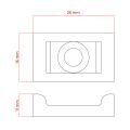 Držák kabelové pásky DPM OPU2216W 22x16 mm 10 ks