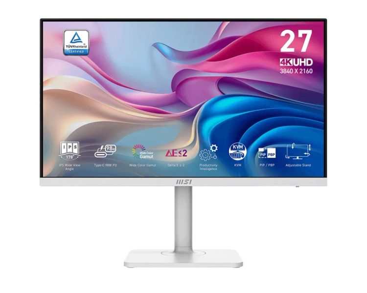 MSI Modern/MD272UPHW/27"/IPS/4K UHD/60Hz/4ms/White/3R