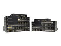 Cisco Small Business SG350-20 - Prepínac - L3 - rízený - 16 x 10/100/1000 + 2 x kombinace Gigabit SFP + 2 x gigabitu SFP - Lze montovat do rozvadece - repasováno