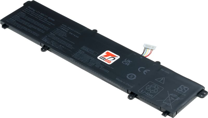 Baterie T6 Power pro Asus VivoBook 14 X413, X421, S413, Flip TP420, 3640mAh, 42Wh, 3cell, Li-pol