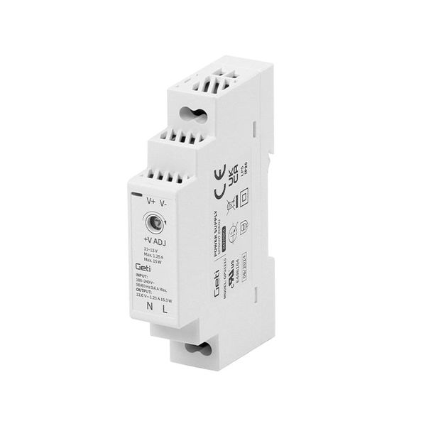 Zdroj spínaný na DIN lištu 12V/15W GETI GPS1215