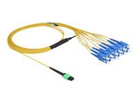 Výstupní kabel ventilátoru - jednoduchý režim MPO/UPC (F) do jednoduchý režim SC/UPC (M) - 2 m - 3 mm - optické vlákno - simplex - 9 / 125 mikron - neobsahuje halogen