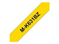 Černá na žluté - Role (0,9 cm x 8 m) 1 kazeta/y nelaminovaná páska - pro P-Touch PT-55, PT-65, PT-75, PT-85, PT-90, PT-BB4
