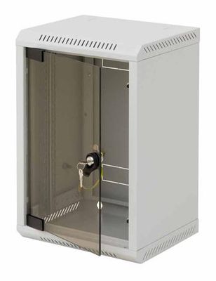 10" rack jednodílný 9U/260 TRITON šedý plech.dveře