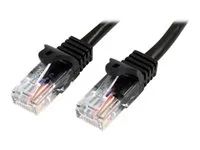 Patch kabel - RJ-45 (M) do RJ-45 (M) - 2 m - UTP - CAT 5e - lisovaný, provedení bez hrbolků - černá