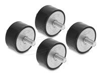Delock - Vibration damper - 2 external threads - cerná (balení 4)