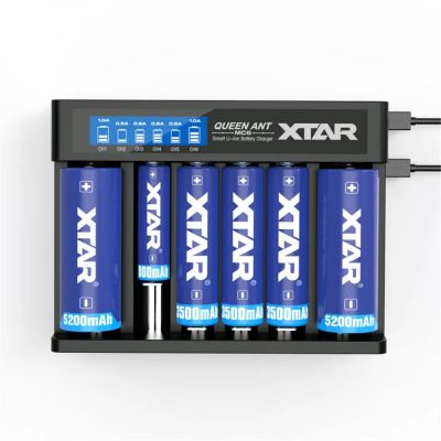Nabíječka akumulátorů 6 x Li-ion 3.6V/3.7V XTAR QUEEN ANT MC6