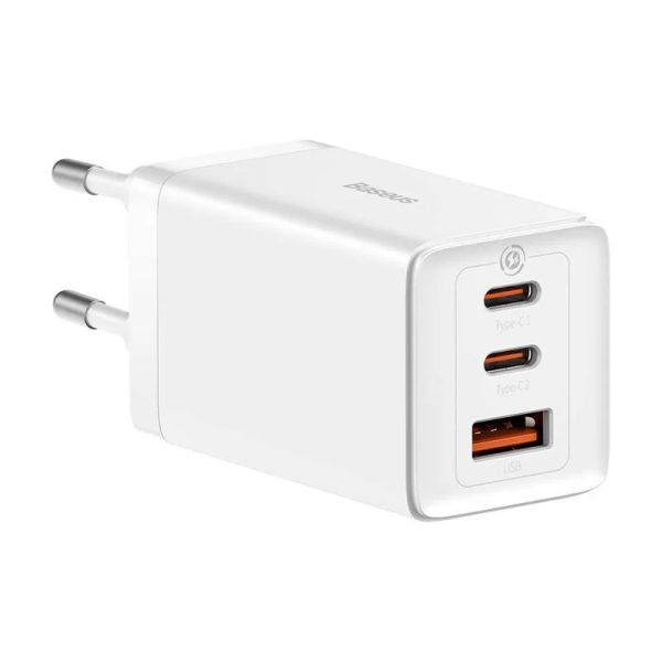 Baseus CCGP120202 GaN5 Pro Quick Nabíječka USB + 2x USB-C 65W White