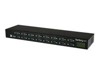 16 Port - COM Port Retention - Rack Mount and Daisy Chainable - FTDI USB to RS232 Hub (ICUSB23216FD) - Sériový adaptér - USB 2.0 - RS-232 x 16 - černá