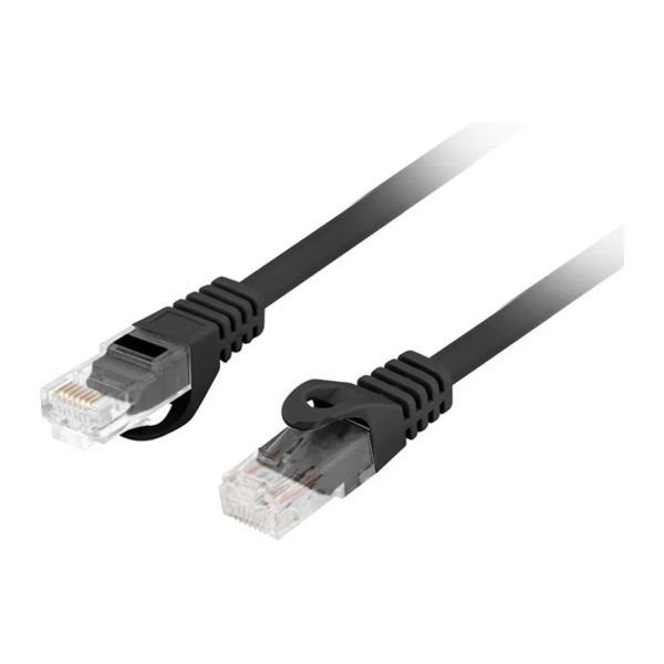 Patchcord CAT.6 utp lszh cu 5M black fluke pass la