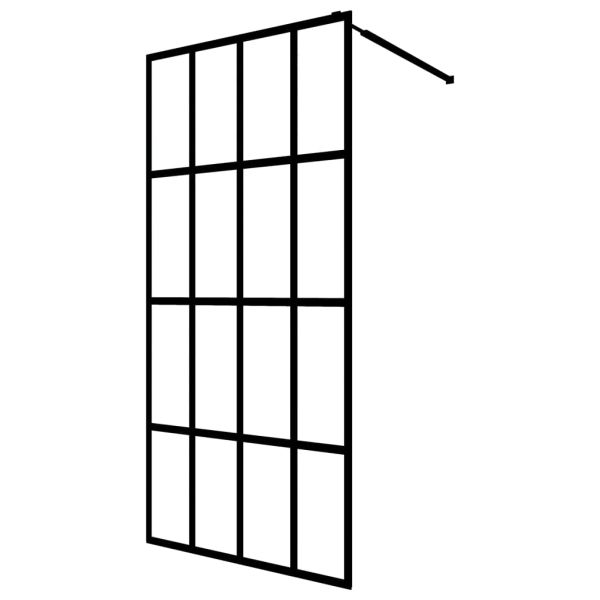 vidaXL Sprchová zástěna walk-in, matné tvrzené sklo 140x195 cm