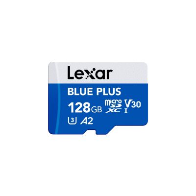 Lexar 128GB Blue Plus microSDHC s adp C10 A2