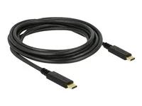 USB kabel - USB-C (M) do USB-C (M) - USB 2.0 - 5 A - 3 m - černá