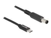 Elektrický kabel - USB-C (M) do DC jack 7,4 x 5 mm (M) - 20 V - 3 A - 1.5 m - černá