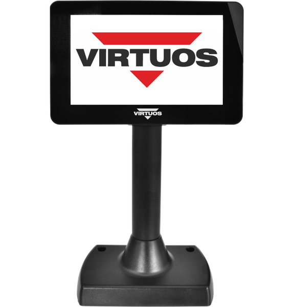 7" LCD barevný zákaznický displej Virtuos SD700F, USB, černý