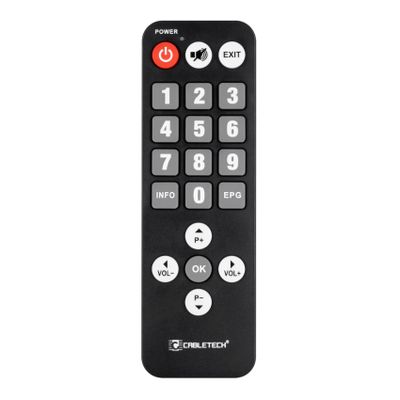 Dálkový ovladač DVB-T CABLETECH PIL0367 pro seniory