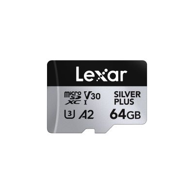 Lexar 64 GB H-P Silver Plus microSDHC s adp C10 A2