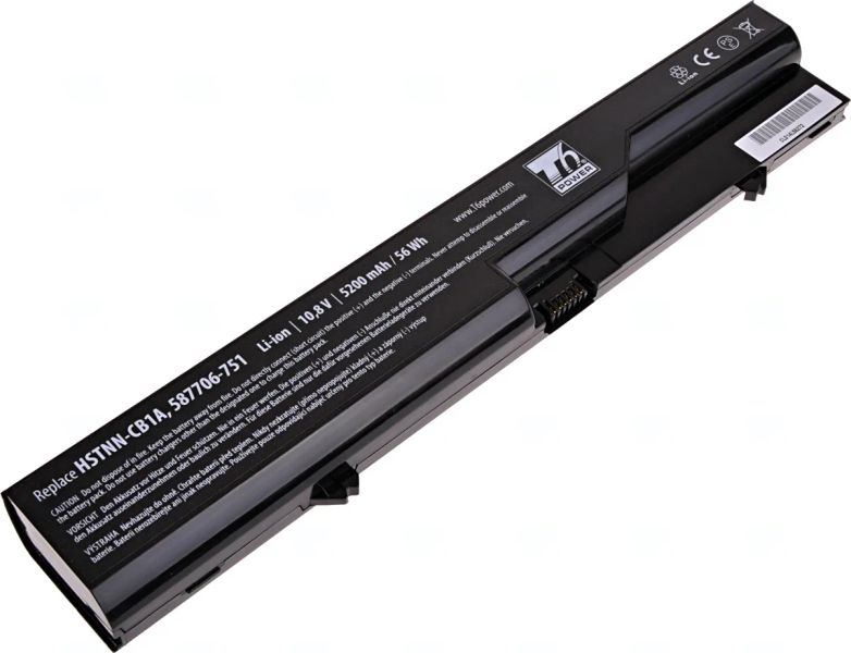 Baterie T6 Power pro HP ProBook 4320s, 4420s, 4520s, HP 320, 325, 420, 620, 5200mAh, 56Wh, 6cell