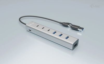 i-tec USB-C/USB-A Charging Metal HUB 7 Port (3x USB-C, 4x USB-A)