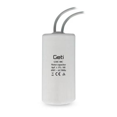 Kondenzátor rozběhový motorový 8uF 450V GETI GMC 08C
