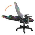 DELTACO GAM-080, RGB Herní židle černá