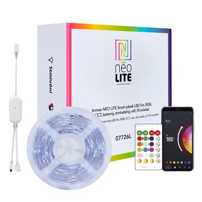 Smart LED pásek 12V IP65 24W RGB IMMAX NEO 07726L 5m WiFi Tuya