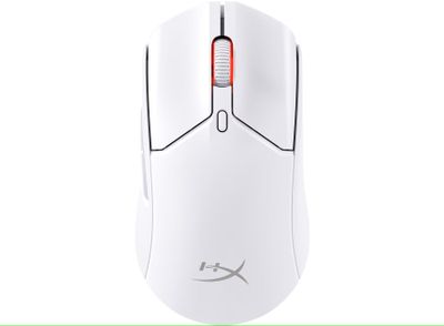 HyperX Pulsefire Haste 2/Herní/Optická/Pro praváky/26 000 DPI/USB+BT/Bílá