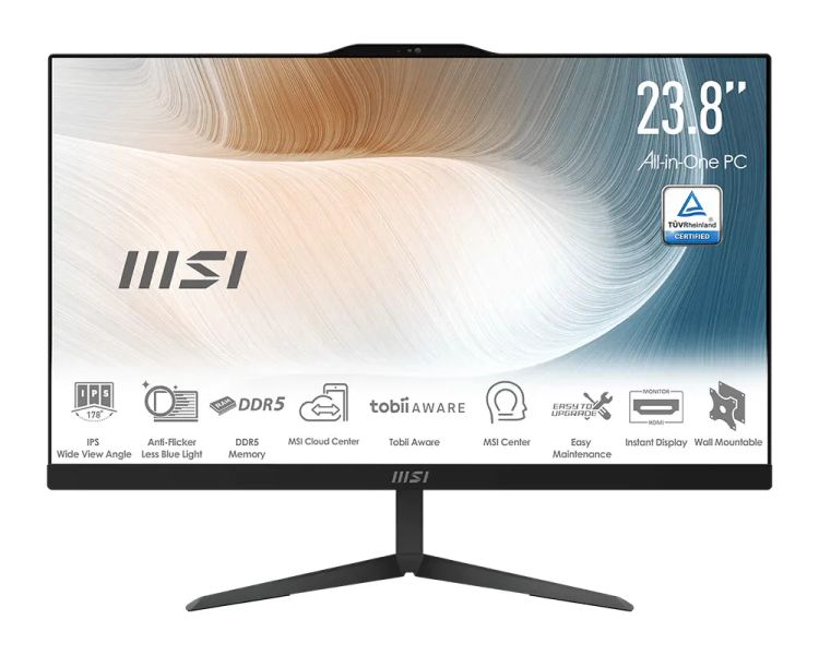 MSI Modern/AM242 1M-2296EU/23,8"/FHD/5-120U/16GB/512GB/Intel int/W11H/Černá/3R