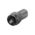Konektor F HQ 7,0 mm gumový kroužek, černý