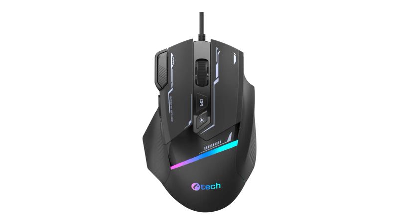 Herní myš C-TECH Zyra (GM-16),7200 DPI, RGB, USB
